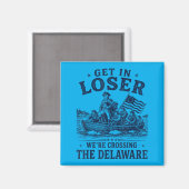 Lustiger 4. Juli Überquerung der Delaware-Patrioti Magnet (Vorderseite/Rückseite)