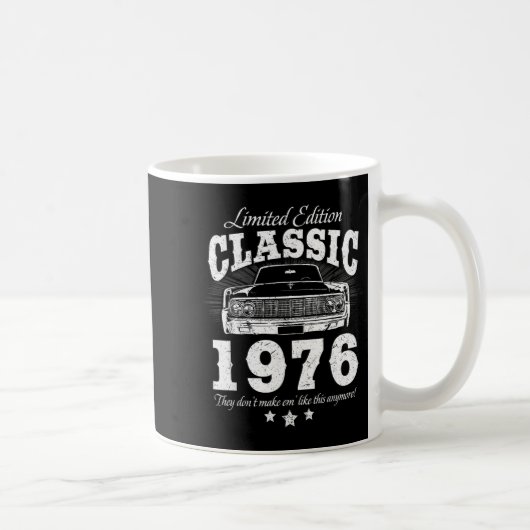 Lustiger 50. Geburtstag Clic Oldtimer Männer 1976 Kaffeetasse (Rechts)