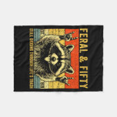 Lustiger 50. Geburtstag est 1976 wild & fünfzig Fleecedecke (Vorderseite (Horizontal))