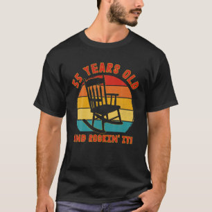 Lustiger 55. Geburtstag T Retro 55 Jahre alt und R T-Shirt