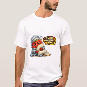 Lustiger 5 Minuten mehr Bro Faultier Decke Benomme T-Shirt
