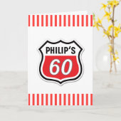 lustiger 60. Geburtstag Karte (Gelbe Blume)