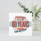 Lustiger 60. Geburtstag Old Fashioned Karte (Stehend Vorderseite)