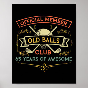 Lustiger 65. Geburtstag Alter Club 65 Jahre alter Poster