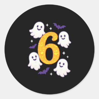Lustiger 67 Halloween-Meme Six Seven Halloween-Kos Runder Aufkleber