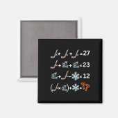Lustiger 67 Hockey-Drip-Meme-Nummer-Mathe-Lehrer Magnet (Vorderseite/Rückseite)