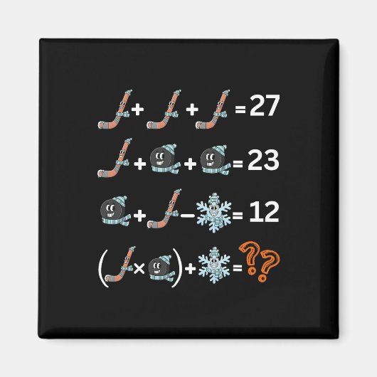 Lustiger 67 Hockey-Drip-Meme-Nummer-Mathe-Lehrer Magnet (Vorne)
