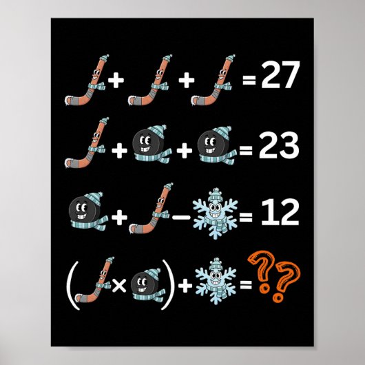 Lustiger 67 Hockey-Drip-Meme-Nummer-Mathe-Lehrer  Poster (Vorne)
