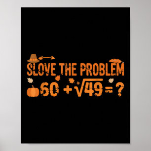 Lustiger 67 Mathe-Meme Thanksgiving Gen Alpha Pemd Poster