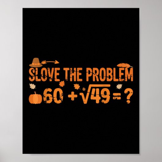 Lustiger 67 Mathe-Meme Thanksgiving Gen Alpha Pemd Poster (Vorne)