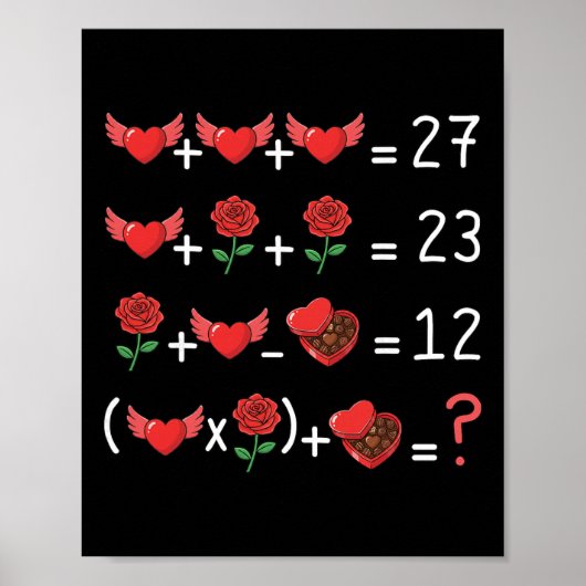 Lustiger 67 Mathelehrer Valentinstag Mathelehrer F Poster (Vorne)