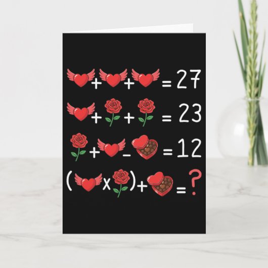 Lustiger 67 Mathematik-Lehrer Valentinstag Mathema Karte (Vorderseite)