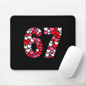 Lustiger 67 Meme 6 7 Gen Alpha Slang für Valentins Mousepad (Mit Mouse)