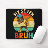 Lustiger 67 Meme 6 7 Slang Gen Z Sechs Sieben Bruh Mousepad (Mit Mouse)