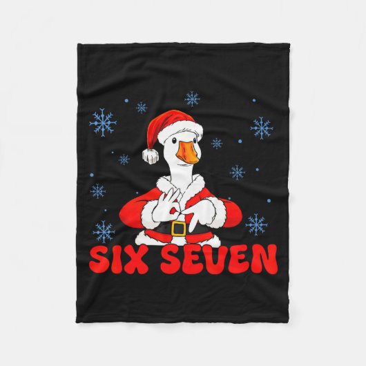 Lustiger 67 Meme Alberner Gans Weihnachten 67 Meme Fleecedecke (Vorderseite)