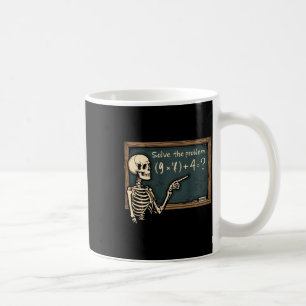 Lustiger 67 Meme Brainrot Witz Halloween Skelett M Kaffeetasse