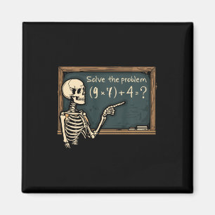 Lustiger 67 Meme Brainrot Witz Halloween Skelett M Magnet