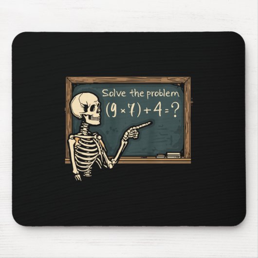 Lustiger 67 Meme Brainrot Witz Halloween Skelett M Mousepad (Vorne)