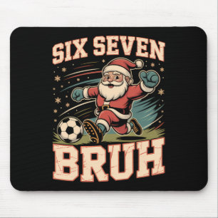Lustiger 67 Meme Bruh Weihnachten Fußball Santa Xm Mousepad