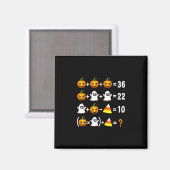 Lustiger 67 Meme-Kürbis-Geist-Mathe-Lehrer-Hallowe Magnet (Vorderseite/Rückseite)