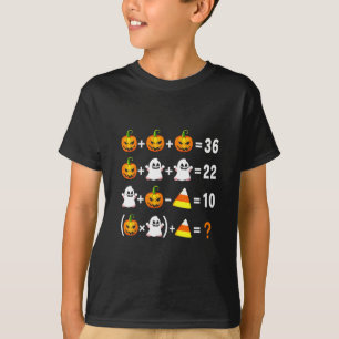 Lustiger 67 Meme-Kürbis-Geist-Mathe-Lehrer-Hallowe T-Shirt