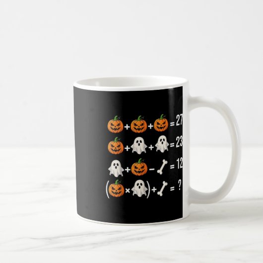 Lustiger 67 Meme-Kürbis-Geist-Mathe-Lehrer-Kostüm Kaffeetasse (Rechts)