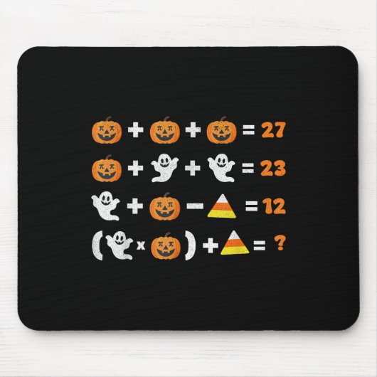 Lustiger 67 Meme Kürbis Geist Mathelehrer Hallowee Mousepad (Vorne)