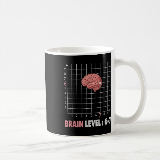 Lustiger 67 Meme Mathe Sechs Sieben Lehrer Brainro Kaffeetasse (Rechts)