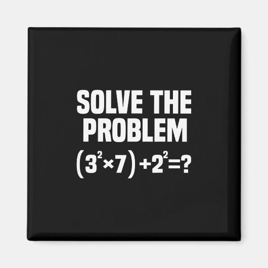 Lustiger 67 Meme Mathe Sechs Sieben Lehrer Brainro Magnet (Vorne)