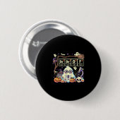 Lustiger 67 Meme Mathelehrer 6 7 Halloween Quadrat Button (Vorne & Hinten)