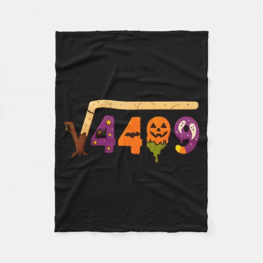 Lustiger 67 Meme Mathelehrer 6 7 Halloween Quadrat Fleecedecke (Vorderseite)