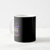 Lustiger 67 Meme Mathelehrer 6 7 Halloween Quadrat Kaffeetasse (Vorderseite Links)