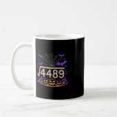 Lustiger 67 Meme Mathelehrer 6 7 Halloween Quadrat Kaffeetasse (Links)
