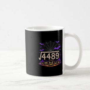 Lustiger 67 Meme Mathelehrer 6 7 Halloween Quadrat Kaffeetasse