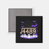 Lustiger 67 Meme Mathelehrer 6 7 Halloween Quadrat Magnet (Vorderseite/Rückseite)