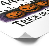 Lustiger 67 Meme Mathelehrer 6 7 Halloween Quadrat Poster (Ecke)