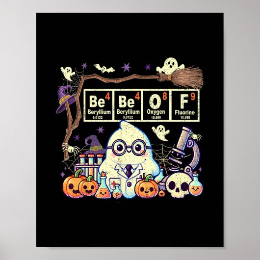 Lustiger 67 Meme Mathelehrer 6 7 Halloween Quadrat Poster (Vorne)