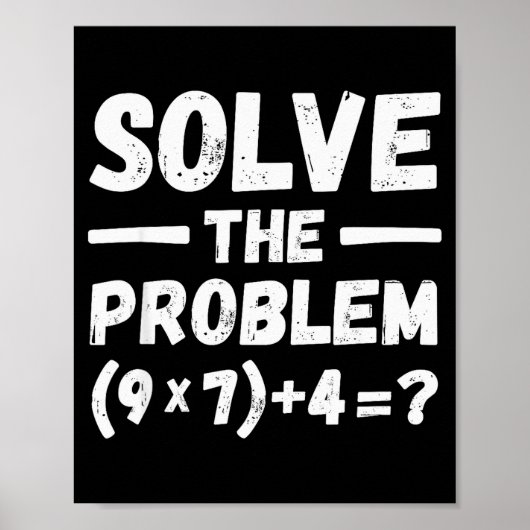 Lustiger 67 Meme Pemdas Elementary Mathematik Lehr Poster (Vorne)