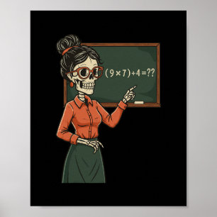 Lustiger 67 Meme Pemdas Grundschul-Mathe-Lehrer-Ge Poster
