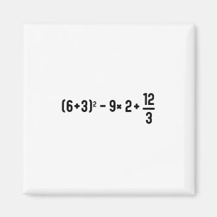 Lustiger 67 Meme Pemdas Grundschul-Mathematiklehre Magnet