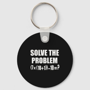 Lustiger 67 Meme Pemdas Grundschul-Mathematiklehre Schlüsselanhänger