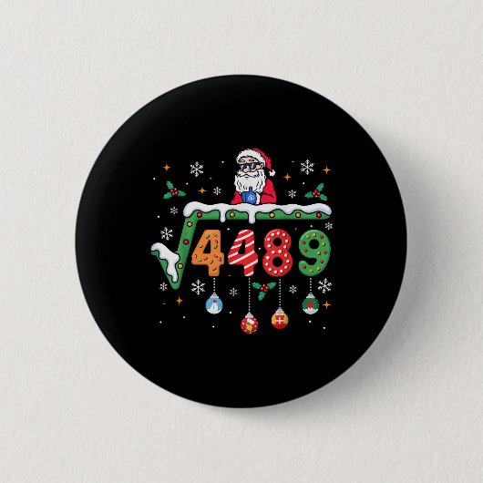 Lustiger 67 Meme Quadratwurzel 4489 Slang Matheleh Button (Vorderseite)