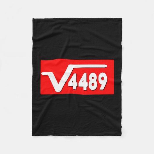 Lustiger 67 Meme Quadratwurzel 4489 Slang Matheleh Fleecedecke (Vorderseite)