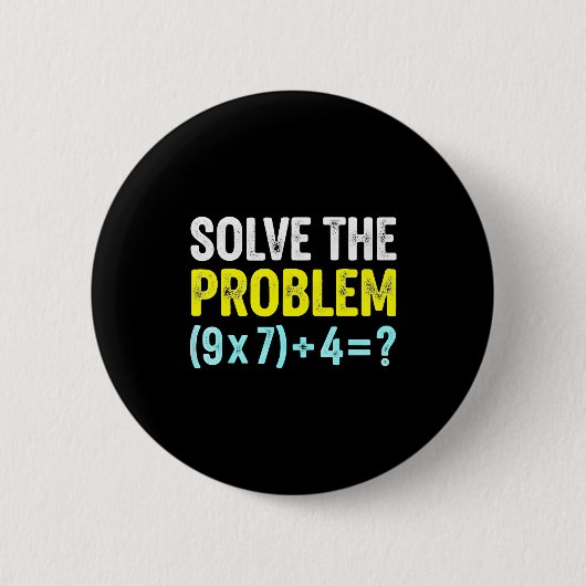 Lustiger 67-Meme-Sechs-Sieben-Mathe-Lehrer-Gehirn- Button (Vorderseite)