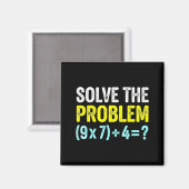 Lustiger 67-Meme-Sechs-Sieben-Mathe-Lehrer-Gehirn- Magnet (Vorderseite/Rückseite)