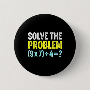 Lustiger 67 Meme Sechs Sieben Mathelehrer Brain-ro Button