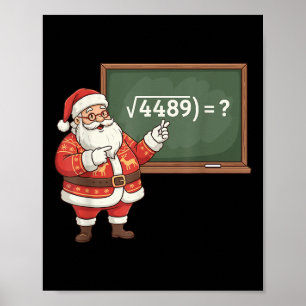Lustiger 67 Meme Sechs Sieben Mathelehrer Weihnach Poster