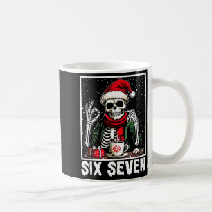 Lustiger 67 Meme Skelett 67 Weihnachten Feiertag F Kaffeetasse