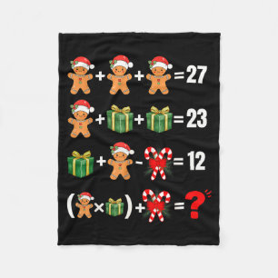 Lustiger 67 Meme Süßigkeiten Fröhlicher Santa Math Fleecedecke