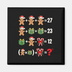 Lustiger 67 Meme Süßigkeiten Fröhlicher Santa Math Magnet